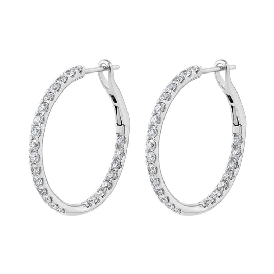 LaViano Jewelers Earrings - 14K White Gold Diamond Earrings