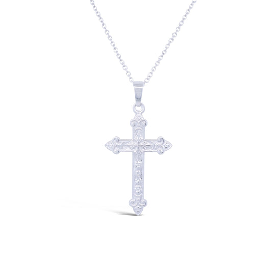 LaViano Jewelers Necklaces - 14K White Gold Cross | LaViano