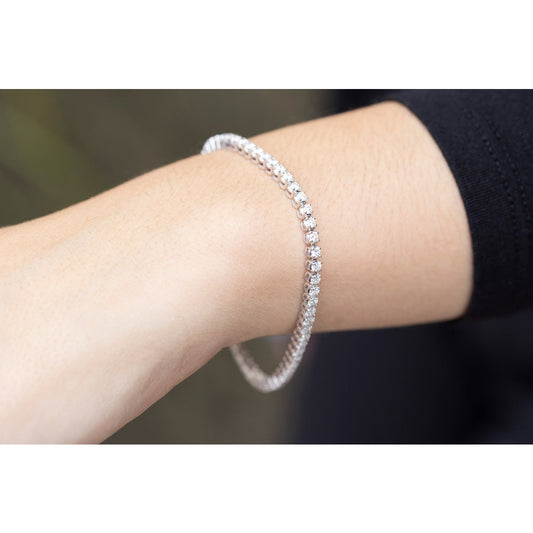 LaViano Jewelers 14K White Gold Diamond Bracelet 60 Diamonds =3.04cts