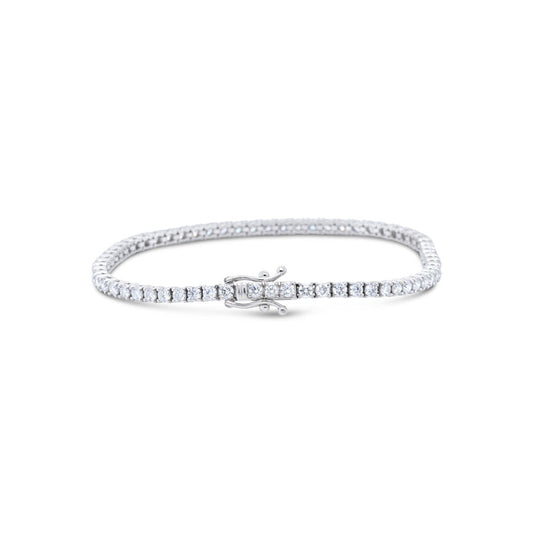 LaViano Jewelers 14K White Gold Diamond Bracelet 64 Diamonds =3.61cts