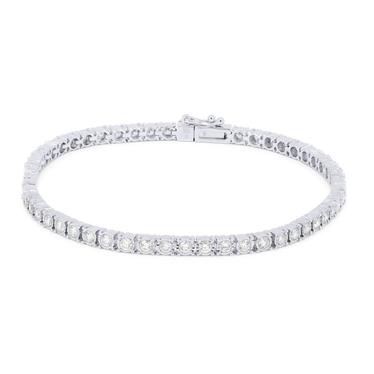 LaViano Jewelers Bracelets - 14K White Gold Diamond Bracelet