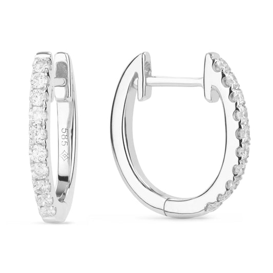 LaViano Jewelers Earrings - 14K White Gold Diamond Earrings