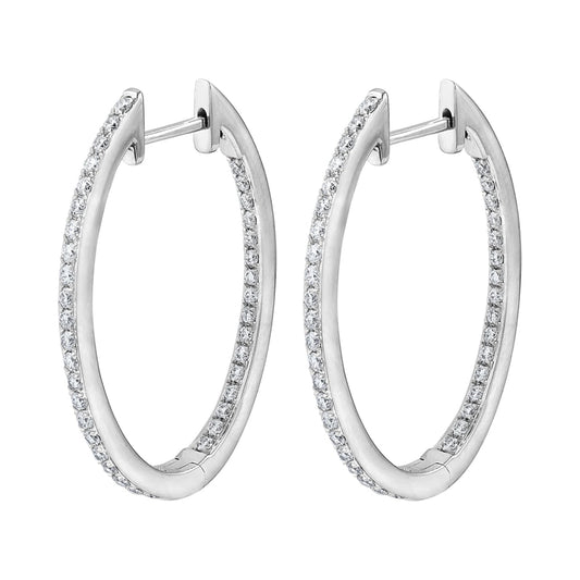LaViano Jewelers Earrings - 14K White Gold Diamond Earrings