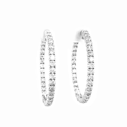 LaViano Jewelers Earrings - 14K White Gold Diamond Earrings