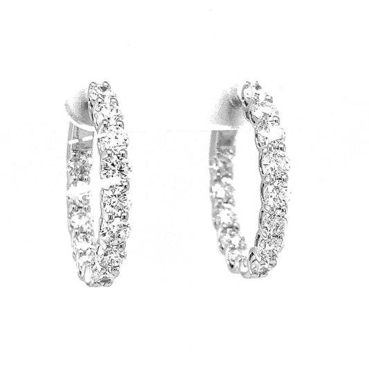 LaViano Jewelers Earrings - 14K White Gold Diamond Earrings
