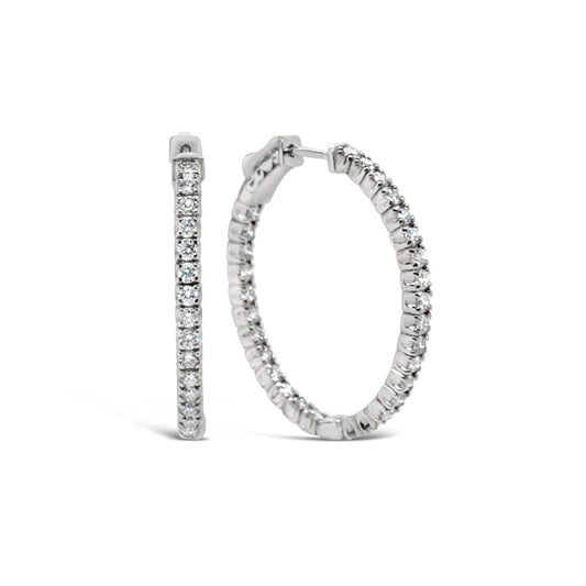 LaViano Jewelers Earrings - 14K White Gold Diamond Earrings