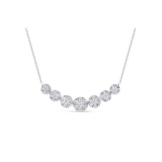 lavianojewelers - 14K White Gold Diamond Necklace | LaViano