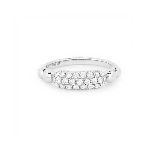 14K White Gold Diamond Ring