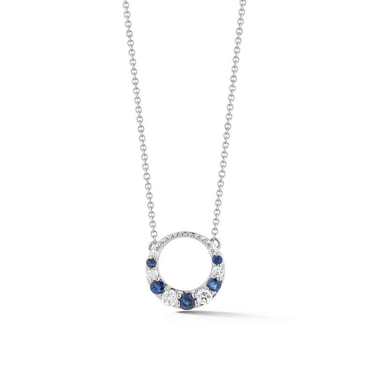 lavianojewelers - 14K White Gold Sapphire and Diamond