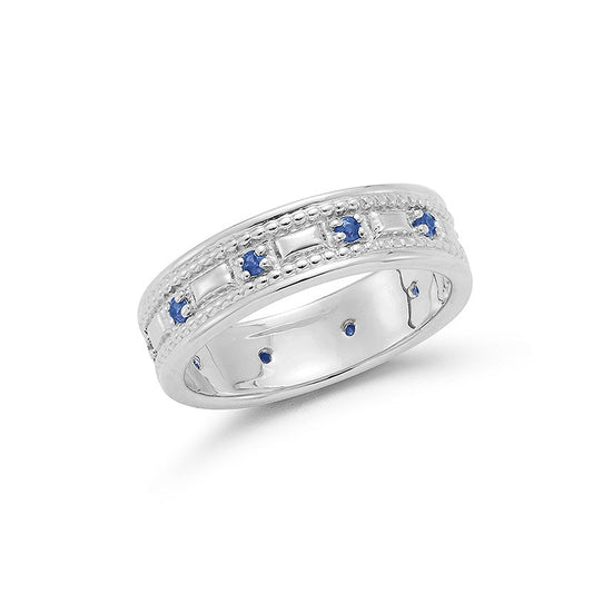 lavianojewelers - 14K White Gold Sapphire Ring | LaViano