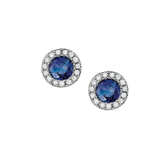 LaViano Fashion Sapphire Diamond Studs