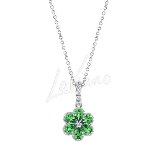LaViano Jewelers Necklaces - 14K White Gold Tsavorite