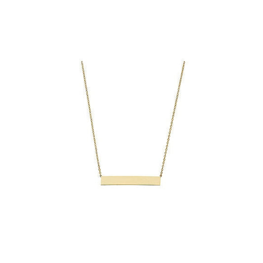 LaViano Jewelers 14K Yellow Gold Bar Necklace