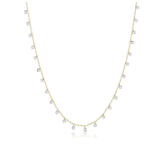 lavianojewelers - 14K Yellow Gold Diamond Necklace | LaViano