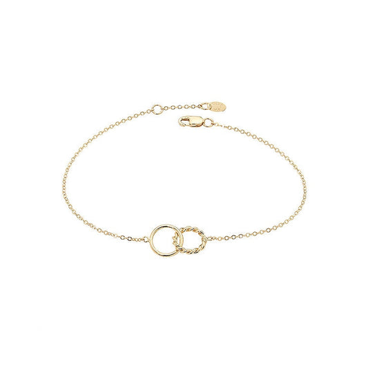 lavianojewelers - 14K Yellow Gold Double Circle Ankle