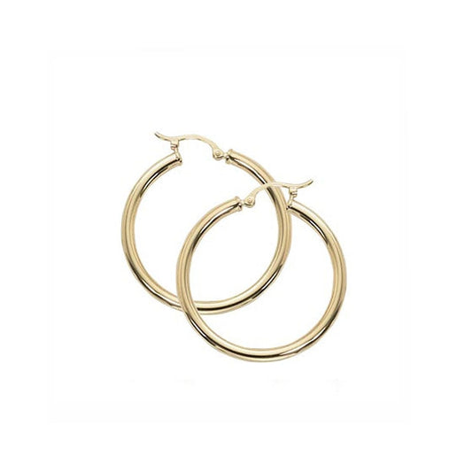 Image of 14K Yellow Gold Hoop Earrings