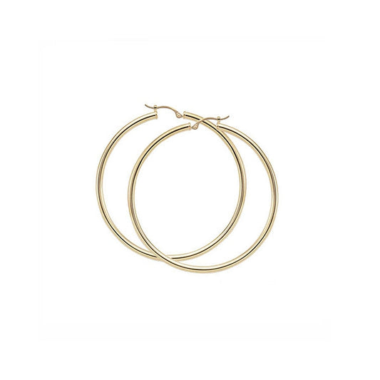 Image of 14K Yellow Gold Hoop Earrings