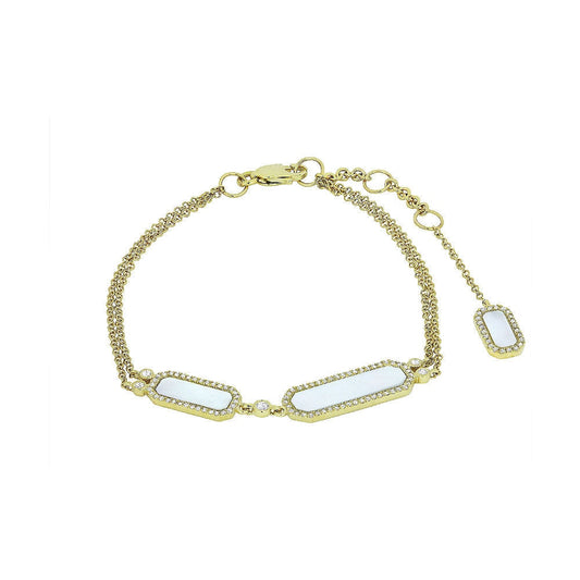 lavianojewelers - 14K Yellow Gold Mother of Pearl and