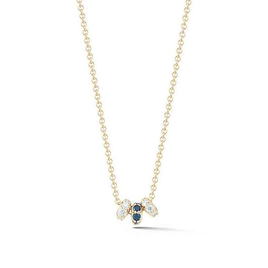 lavianojewelers - 14K Yellow Gold Sapphire Lia Necklace |