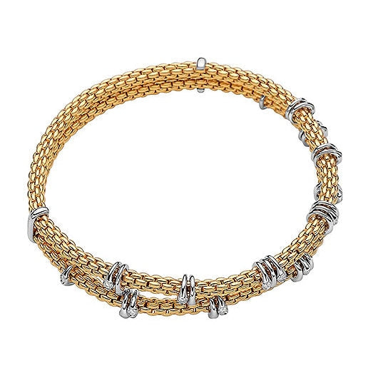 lavianojewelers - 18K Two Tone Diamond Bracelet | LaViano