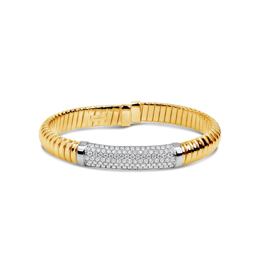 lavianojewelers - 18K Two Tone Diamond Bracelet | LaViano