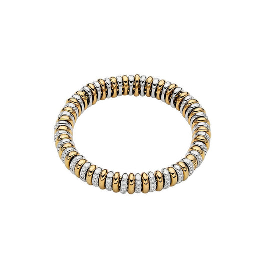 18K Two Tone Diamond Bracelet