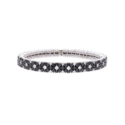 lavianojewelers - 18K White Gold Black and White Diamond