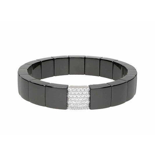 Roberto Demeglio 18K White Gold Black Ceramic Bracelet