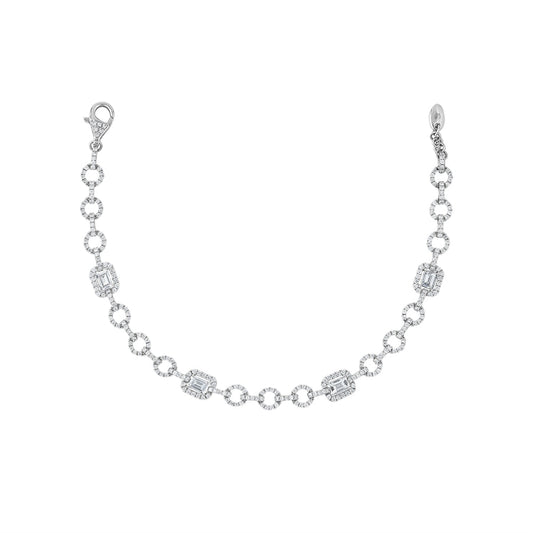 LaViano Jewelers Bracelets - 18K White Gold Diamond Bracelet