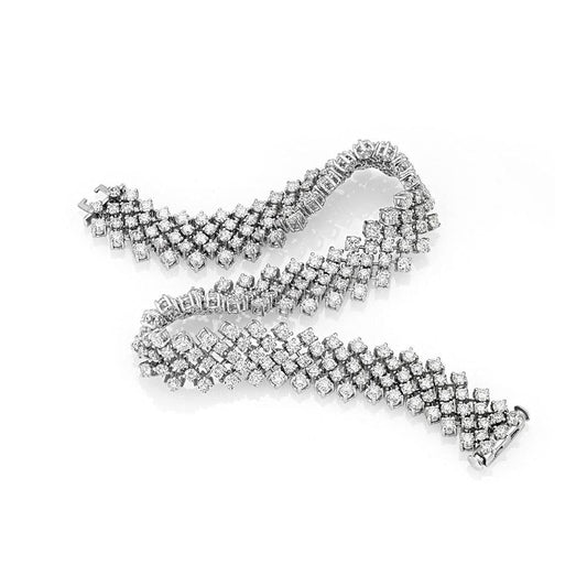 lavianojewelers - 18K White Gold Diamond Bracelet | LaViano