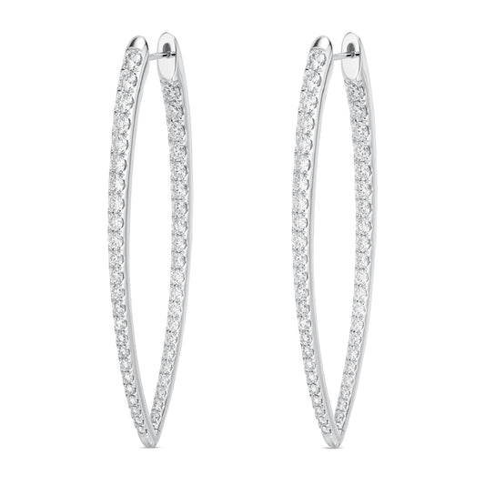 LaViano Jewelers Earrings - 18K White Gold Diamond Earrings