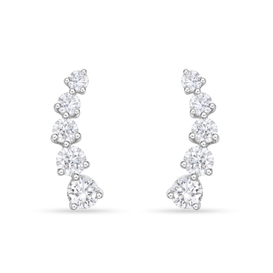 LaViano Jewelers Earrings - 18K White Gold Diamond Earrings