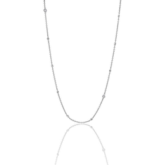 LaViano Jewelers 18K White Gold Diamond Necklace