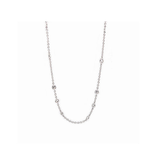 LaViano Jewelers 18K White Gold Diamond Necklace