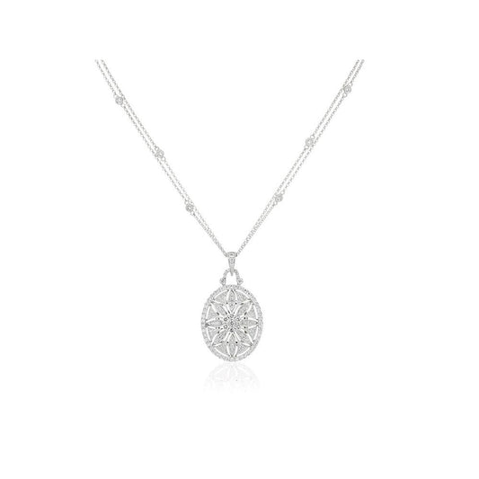 lavianojewelers - 18K White Gold Diamond Necklace | LaViano