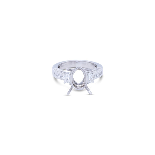 LaViano Jewelers Rings - 18K White Gold Diamond Semi