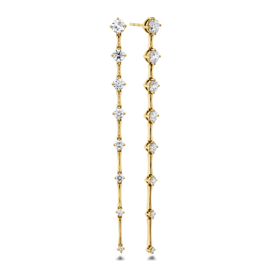 LaViano Jewelers Earrings - 18K Yellow Gold Diamond Earrings