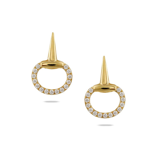 lavianojewelers - 18K Yellow Gold Diamond Earrings | LaViano