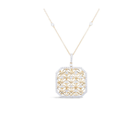 18K Yellow Gold Diamond Necklace