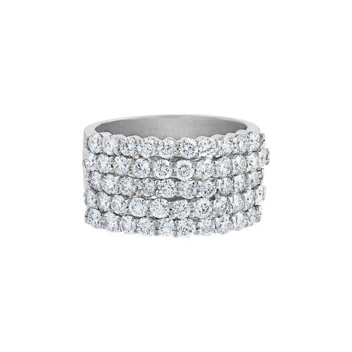 LaViano Jewelers Wedding Bands - 18K White Gold Diamond Ring