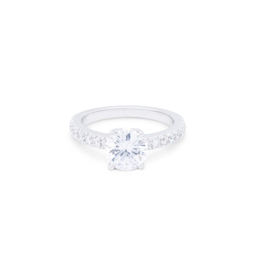 lavianojewelers - Platinum Diamond Semi Mounting Ring |
