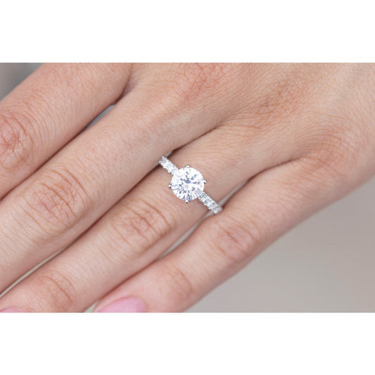 lavianojewelers - Platinum Diamond Semi Mounting Ring |