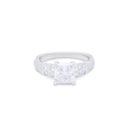 Platinum Diamond Semi Mounting Ring