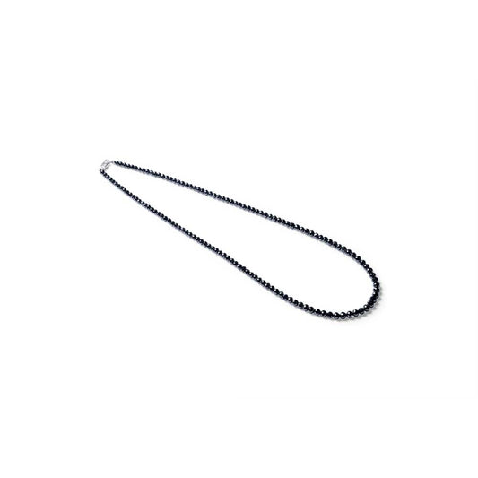 LaViano Jewelers 14K White Gold Black Diamond Beaded Necklace