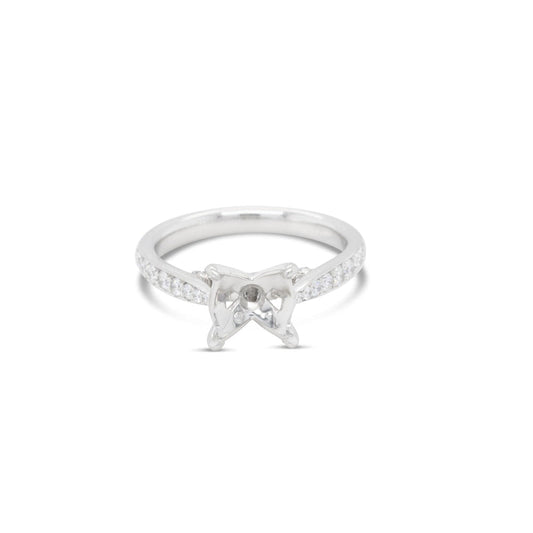 Platinum Diamond Semi Mounting Ring
