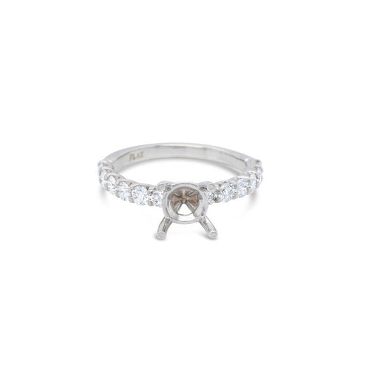 Platinum Diamond Semi Mounting Ring