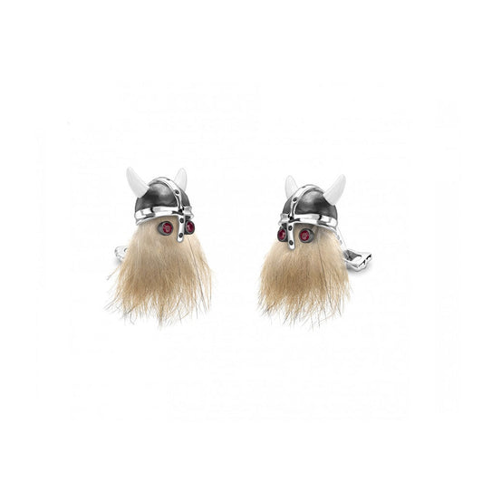 Hairy Viking Skull Cufflinks