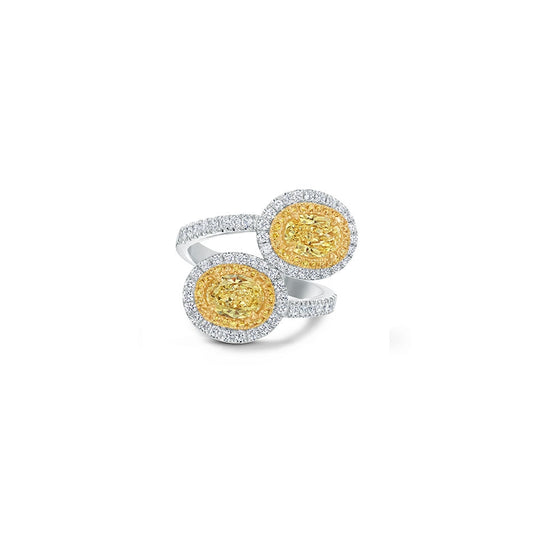 lavianojewelers - Platinum Canary Diamond Ring | LaViano