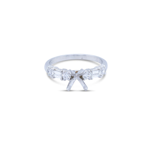 LaViano Jewelers Rings - Platinum Semi Mounting Ring |