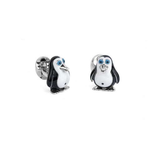 Sterling Silver Penguin Cuflinks